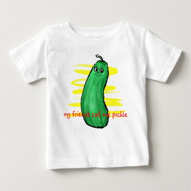 Camiseta Para Bebê Desenhos animados da salmoura (Frente)