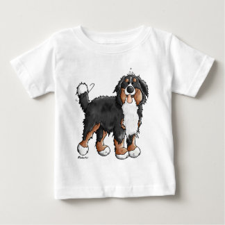 Camiseta Para Bebê Desenhos animados engraçados do cão de montanha de