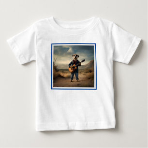Camiseta Para Bebê Desert Blues: Uma Jam de Guitarra Denim de um Suri