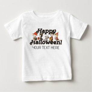 Camiseta Para Bebê Desfile Feliz Halloween do Grupo Amendoim