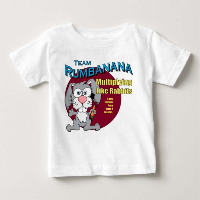 Camiseta Para Bebê Desgaste do bebê de Rumbanana (Frente)
