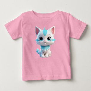 Camiseta Para Bebê Design-38063 de desenho animado de Kitten