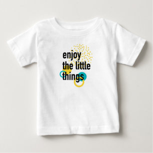 Camiseta Para Bebê Design alegre e divertido de Apreciar as Pequenas 