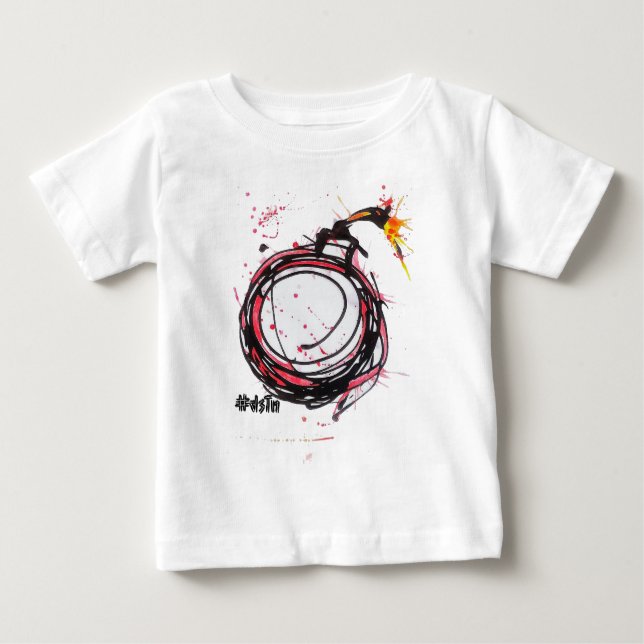 Camiseta Para Bebê Design-Bomba original (Frente)