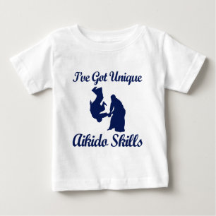Camiseta Para Bebê design da arte marcial do aikido