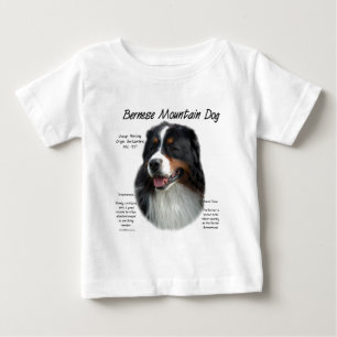 Camiseta Para Bebê Design da história do cão de montanha de Bernese