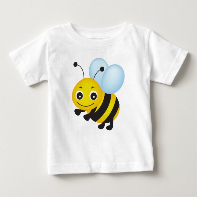 Camiseta Para Bebê Design de abelha (Frente)