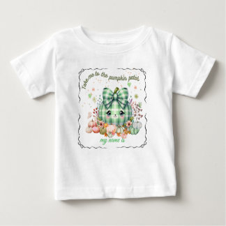 Camiseta Para Bebê Design de Abóbora de Halloween, personalizável