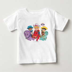 Camiseta Para Bebê Design de Amigos Ranch Dino