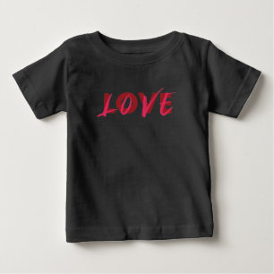 Camiseta Para Bebê Design de amor moderno, vibrante, legal, moderno