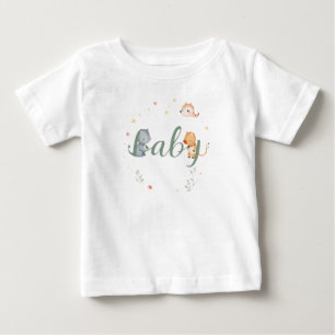 Camiseta Para Bebê Design de Anúncio de Nascimentos Bons