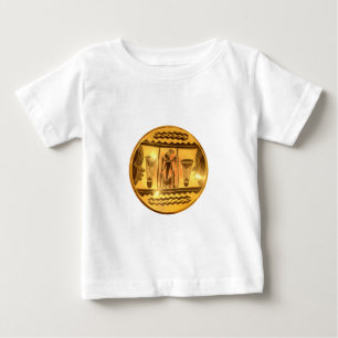 Camiseta Para Bebê Design de Arte Étnica da África ouro