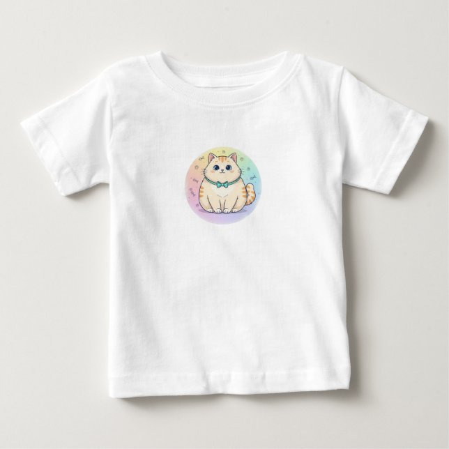 Camiseta Para Bebê design de bebê (Frente)
