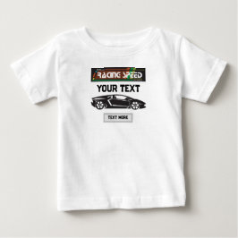 Camiseta Para Bebê Design de Carro de Velocidade de Corrida – Desempe