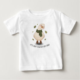 Camiseta Para Bebê Design de Desenho Animado Outono Aconchegante
