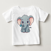 Design de elefante de bebê cartoonista bonito