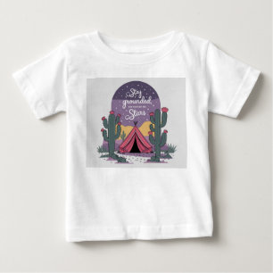 Camiseta Para Bebê Design de Espaço Dinâmico