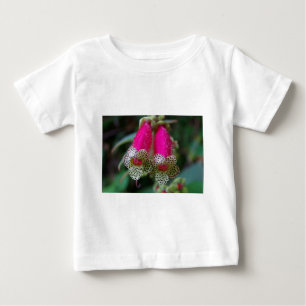 Camiseta Para Bebê Design de Flor Leopardo