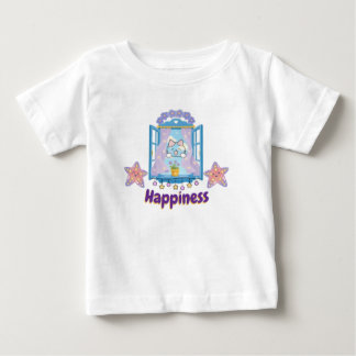 Camiseta Para Bebê Design de Gatinho Kawaii