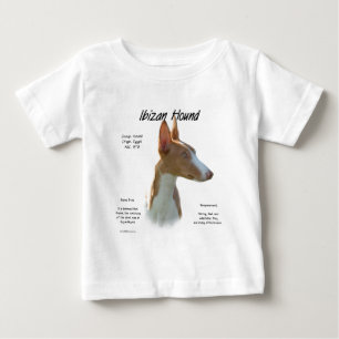 Camiseta Para Bebê Design de História de Hound Ibizan