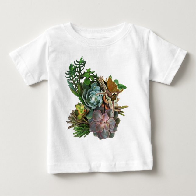 Camiseta Para Bebê Design de jardim de sucesso (Frente)