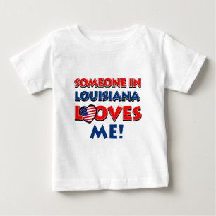 Camiseta Para Bebê Design de LOUISIANA