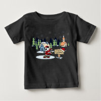 Design de Natal de Panda Skatista