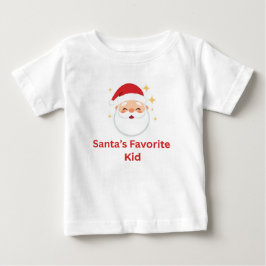 Camiseta Para Bebê Design de Natal fofo do filho favorito do Papai No
