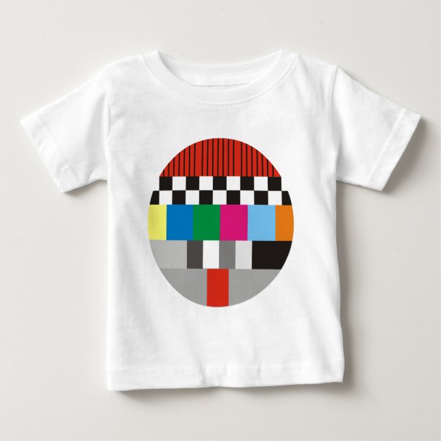Camiseta Para Bebê Design de padrão de teste (Frente)