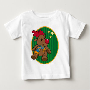 Camiseta Para Bebê Design de Reindeer bonito, colorido