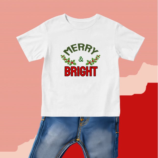 Camiseta Para Bebê Design de texto de Natal (Criador carregado)