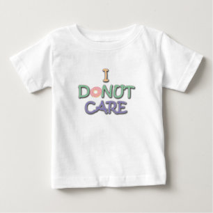 Camiseta Para Bebê Design de Tipografia Engraçado Doughnut Pun Não me
