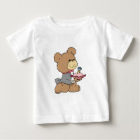 design de urso de pelúcia portador de aliança ou p