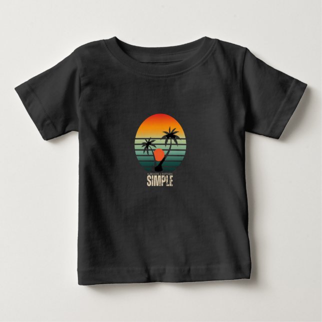 Camiseta Para Bebê Design de Verão com Inspiração (Frente)