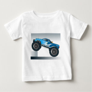 Camiseta Para Bebê Design do Monster Truck Speedway-lover