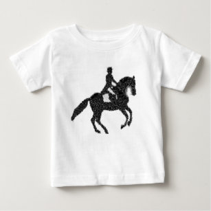 Camiseta Para Bebê Design do mosaico do cavalo e do cavaleiro do