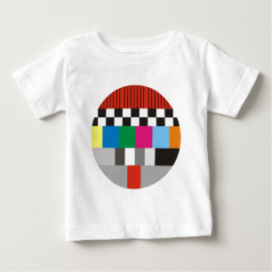 Camiseta Para Bebê Design do teste padrão de teste