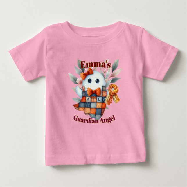 Camiseta Para Bebê design Ghost do "Anjo Guardião" - Personalize com  (Frente)