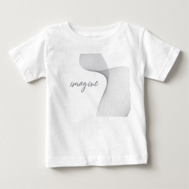Camiseta Para Bebê Design gráfico moderno, simples e elegante da Imag (Frente)