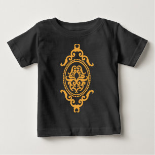 Camiseta Para Bebê Design Inspirado na Arte Tradicional de Tatuagem