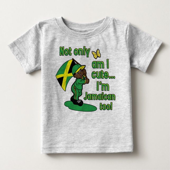 Camiseta Para Bebê Design jamaicano do bebê (Frente)