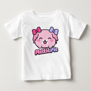 Camiseta Para Bebê Design Kawaii Pastel Fofo Meltie Pie 