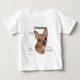 Camiseta Para Bebê Design (liso) da história da chihuahua