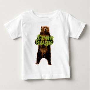 Camiseta Para Bebê design livre bonito & do fofinho dos abraços do
