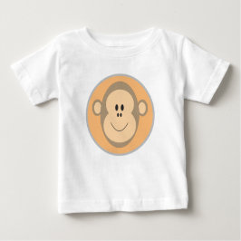Camiseta Para Bebê Design macaco