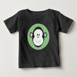 Camiseta Para Bebê Design macaco