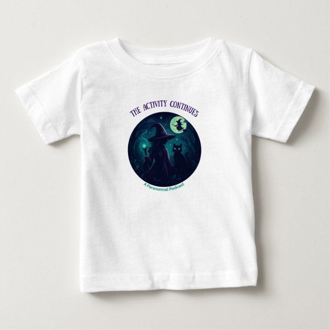 Camiseta Para Bebê design mágico em roupas leves para crianças (Frente)