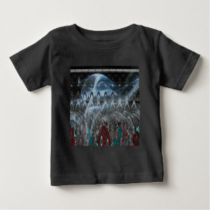 Camiseta Para Bebê Design moderno Tribal Edgy.