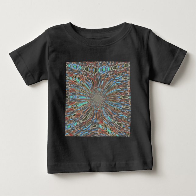 Camiseta Para Bebê Design óptico Pop de arte urbana africana Edgy (Frente)