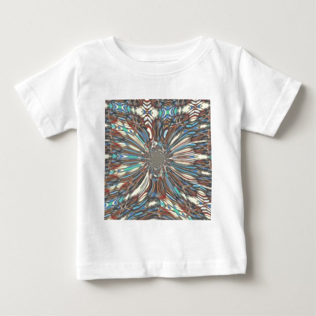 Camiseta Para Bebê Design óptico Pop de arte urbana africana Edgy (Frente)